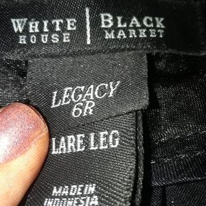 White Black House Market flare pants